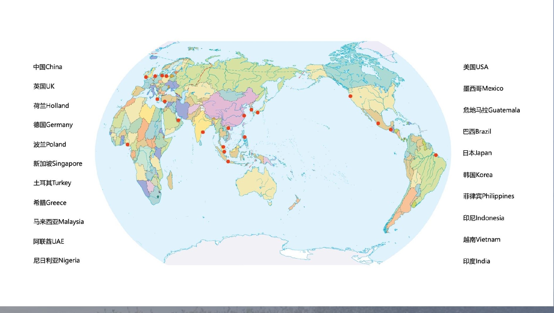 Janus Grab global service network map