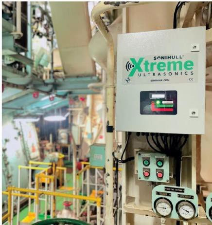 Sonihull Xtreme control panel installed in an engine room